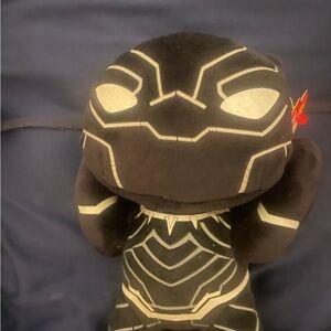 Ty Black Panther Stuffed Animal - Black and Silver
